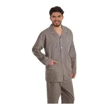 Pijama Hombre Paytity Abotonado M/larga P/largo 100% Algodón