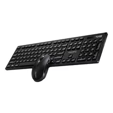 Teclado E Mouse Sem Fio Bluetooth Usb 2,4ghz Silencioso 