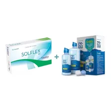 Lente De Contato Solflex Cl Mensal Incolor C/ Grau *solótica