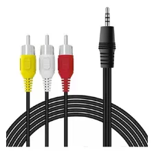 Cable Audio Mini Plug A 3 Rca De 1,5 Metros