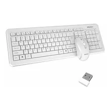 Combo Teclado Y Mouse Inalambrico Meetion Teclas Slim Suaves Color Del Teclado Blanco