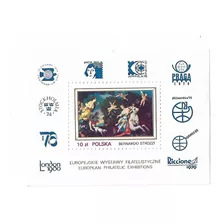  Polonia 1979 Expo Filatelica Europea Hojita Block Mint 85