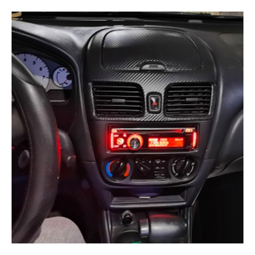 Fascia De Radio Estreo De Coche 1din Para Almera N16 2000-2 Foto 3