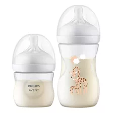 Kit Mamadeira Avent Petala 125ml / 260ml 1m+ 3.0 Girafa