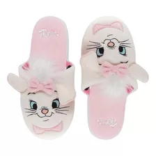 Chinelo Pelúcia Gata Marie Disney Zona Criativa Original M