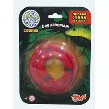 Brinquedo Cobra Vermelha De Borracha Muito Realista