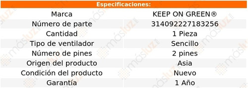 Ventilador Enfriamiento Sencillo 2 Pines Accord 3.0lv6 03/07 Foto 3