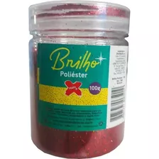 Glitter Pote 100gr Vermelho Make