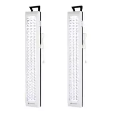 Pack X2 Lampara De Emergencia Led Luz Recargable 60 Led