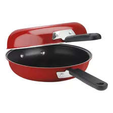 Sarten Omeletera 2 En 1 Profesional Teflon - Cuisinart Color Rojo