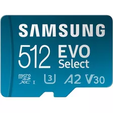 Samsung ® Evo Select Memoria Micro Sd 512 Gb Clase 10 130mbs