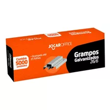 Grampo Galvanizado 26/6 - Jocar - Caixa Com 5000 Unidades