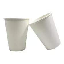1000un Copo De Café 120ml Em Papel Branco Liso Biodegradável