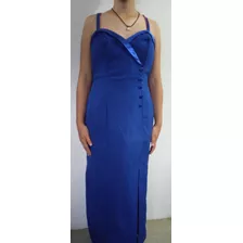 Vestido De Fiesta Azul Rey Con Chaqueta