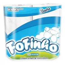 Papel Higiênico Simples 4 Rolos, 30 Metros - Fofinho