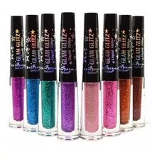 8 Delineadores Liquido Glam Glitz Glitter Italia Deluxe