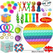 40 Pçs/set Fidget Sensorial Stress Relief Toys Kit