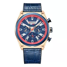 Reloj De Cuarzo De Cuero Curren 8392 Para Hombre