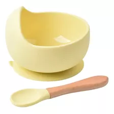 Bowl Plato Para Bebés De Silicona Con Ventosa + Cuchara Clic