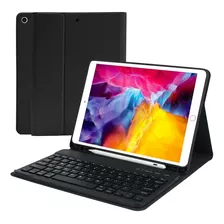 Funda Con Teclado Para iPad De 9/8/7 Generacion (negra)