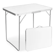 Mesa Con Patas Plegables 80x60x70cm Blanca Northwest