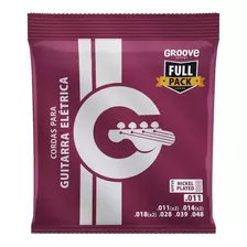 Encordoamento Para Guitarra Groove 011 Gfp2x Full Package