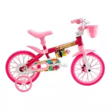 Bicicleta Aro 12 Cairu Flower Lilly Rosa - Nathor