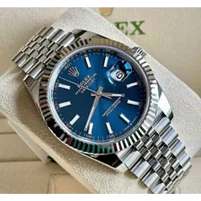 Relógio Rolex Datejust Azul 41mm Jubileu Base Eta Com Caixa