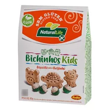 Biscoito Bichinhos Kids Beijinho Sem Glúten 80g Natural Life