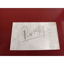 Autógrafo De Carlos El Pibe Valderrama 