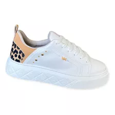 Tênis Via Marte Flatform Feminino Cor Branco/onça