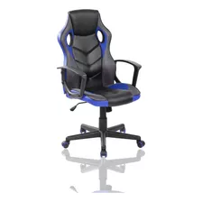 Silla De Oficina Gamer Gerencial Giratoria Color Azul