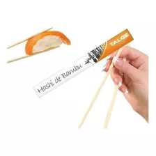 100 Palito Japonês Hashi De Bambu Sushi Sashimi 21cm (1pct)