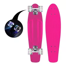 Skate Penny Patineta Rosado Ruedas Led Niños / Color De Las Ruedas Colores