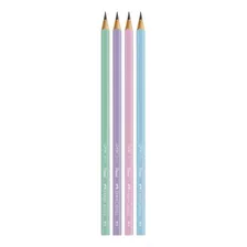 Lápis Grafite Max Pastel - 4 Lápis - Faber Castell Cor Da Marcação Preto