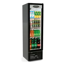 Geladeira Expositora Vertical Conservex Visa Cooler Erv 250l 1 Porta Preta 520 Mm De Largura 127v/220v