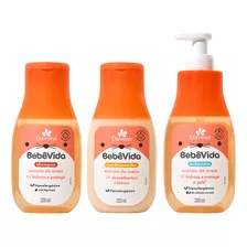 Kit Higiene Shampoo + Cond + Sab Liquido - Bebe Vida