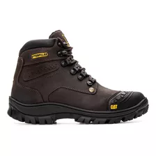 Bota Botina Cater Original Couro Legitimo E Biqueira Pvc Mas