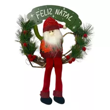 Guirlanda De Porta Papai Noel Natal Enfeite Natalino