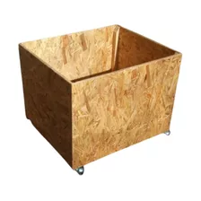 Cajón,canasto, Osb, Porta Leña,con Rueditas