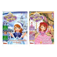 Kit 2 Revistas Princesinha Sofia Disney Junior