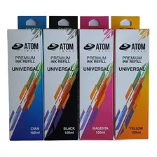 Kit 4 Tintas Refill Compatibles Atom Universales