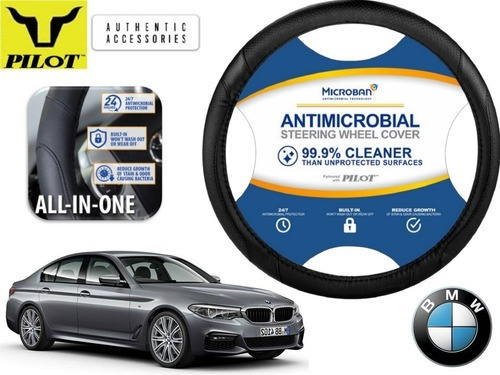 Funda Cubrevolante Negro Antimicrobial Bmw Serie 5 2017 Foto 3