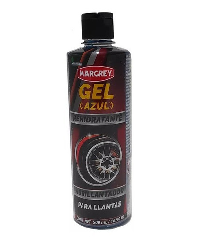 Gel Azul Abrillantador Para Llantas Y Hule Margrey De 500 Ml Foto 2