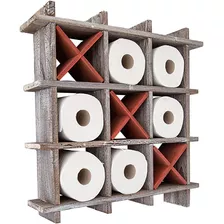 Soporte De Papel Higiénico Rústico Para Baño, Estantes D.