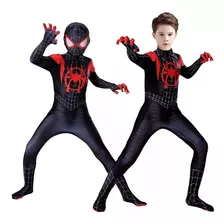 Fantasia Spiderman Luxo Infantil Preto E Vermelho