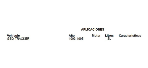 Tambor Tracker Fritec 1993 1.6l Geo Foto 2