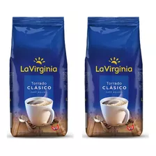 Pack X2 Café Molido Torrado Clásico La Virginia 250g