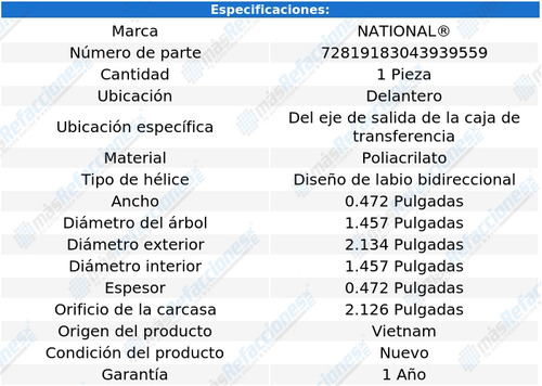 1 Retn Caja Transferencia Del Rx330 04 Al 06 National Foto 3