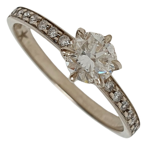 Anel Hstern Solitário Stern Noble Ouro 18k E Diamante 0,60ct Branco 15